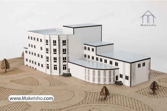 ماکت هتل مدرن منحنی