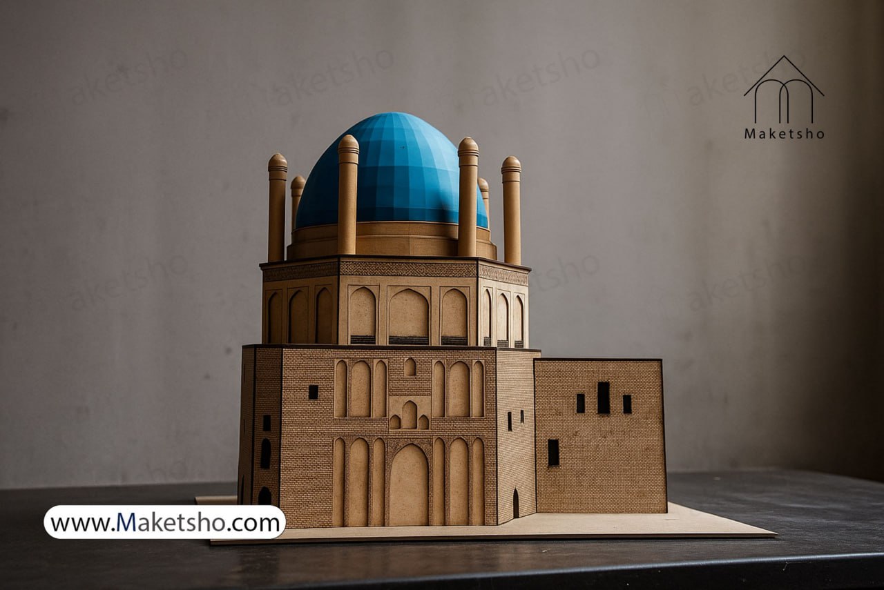 نمای-ماکت-گنبد-سلطانیه